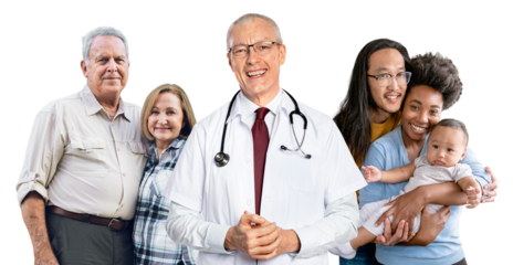 Family healthcare png sticker, transparent background