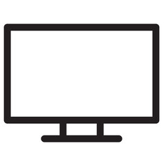 monitor line icon