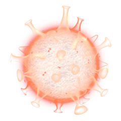 Covid-19 virus cell biotechnology png red neon graphic