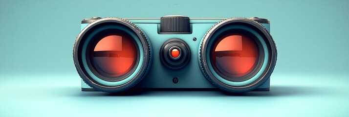 3D Render of Futuristic Camera