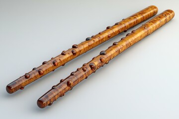 Wooden Flutes Set, Handcrafted Musical Instrument