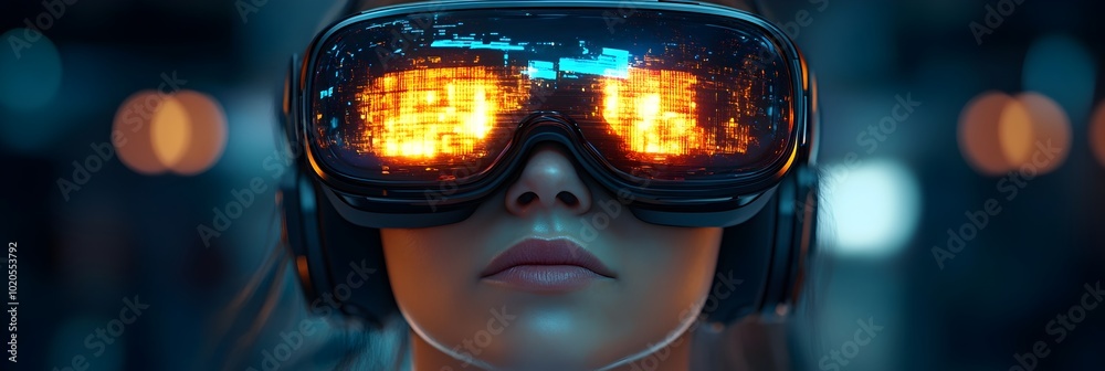 Leinwandbilder conceptual depicting the use of advanced intelligence and virtual reality technologies to exert cont