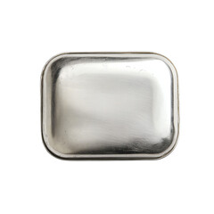 Metal tin, white isolate background