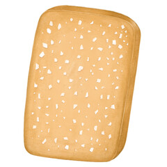 Homemade biscuit png sticker, transparent background