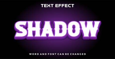 Shadow editable text effect