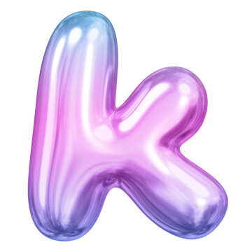 recommend clip art: k letter png sticker, pink 3D gradient balloon English alphabet, transparent background
