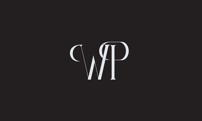 WP, PW, W, P Abstract Letters Logo Monogram