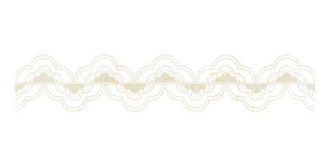 Gold lace  png sticker, transparent background