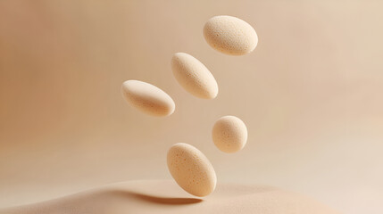 White sugar cubes on beige background, Cheese is very tasty and healthy product,Many small sugar cubes are lined up on a violet background