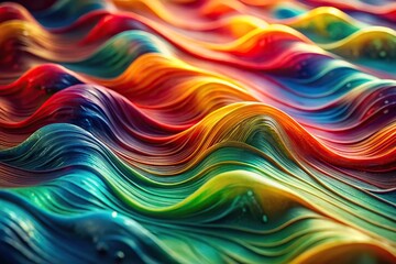 Obraz premium fluid color waves on textured surface