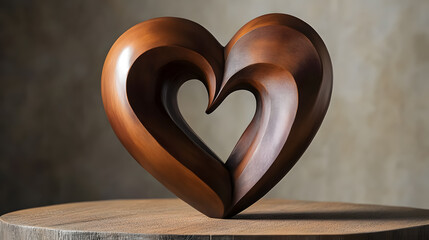 Carefully crafted with smooth lines and intricate detailing, this 3D heart sculpture is a true work of art that will add a touch of elegance to any space.