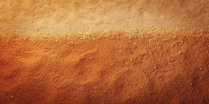 Forced perspective gradient background with a mix of sand and brown enlivened by earthy terracotta