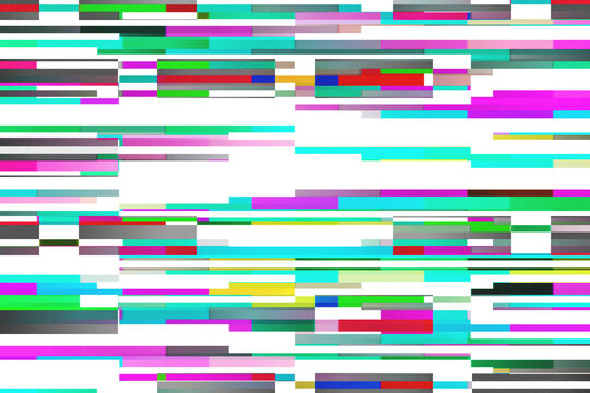 PNG Glitch overlay effect, transparent background