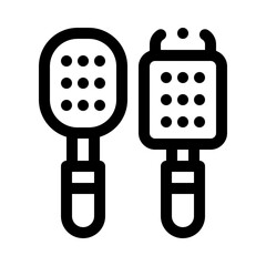 Hairbrush line icon