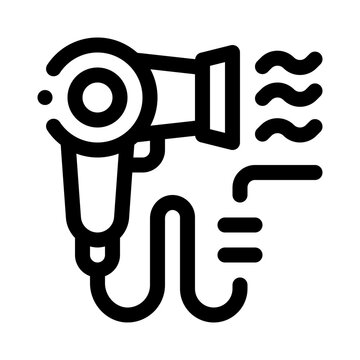 recommend clip art: Hair Dryer line icon