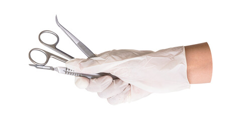 Gand holding png medical instruments transparent background