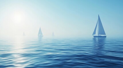 Fototapeta premium sailboat in the sea