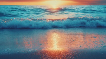 Obraz premium sunset over the sea