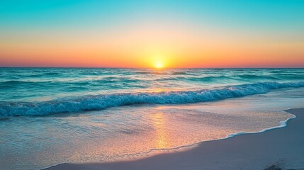 Fototapeta premium sunset over the sea