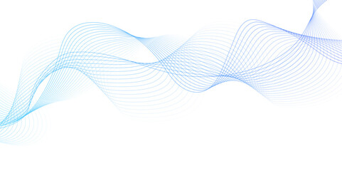 White wave curve lines banner background design. Abstract soft wave lines dynamic flowing Perpall light isolated background. Vector Illustration of the gray pattern of lines. stripes on white