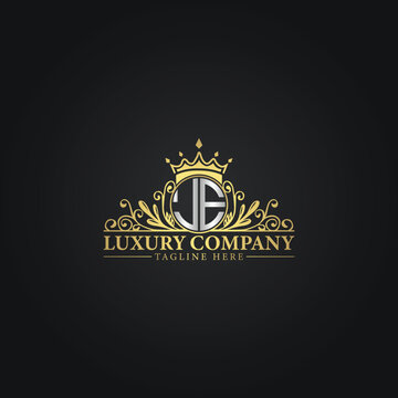 Golden Ornamental Logo Template for Luxury Business