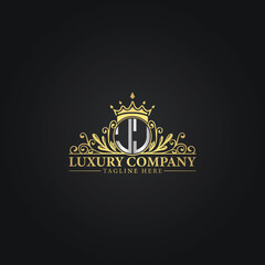 Golden Ornamental Logo Template for Luxury Business