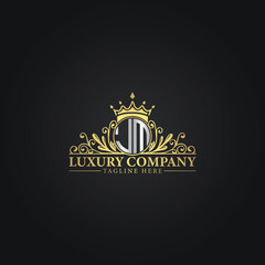 Golden Ornamental Logo Template for Luxury Business