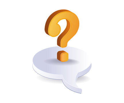recommend clip art: Question mark symbol above the speech bubble