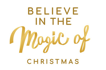 Fototapeta premium Christmas quote png sticker, gold holiday typography