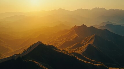 Obraz premium sunrise over the mountains