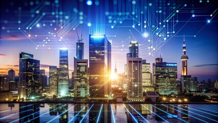 dark blue technology background