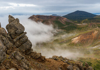 駱駝山から紅葉の吾妻小富士