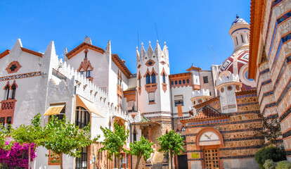 Spain. Lloret de Mar. Church of Sant Roma