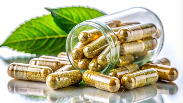Herbal Kariyat Capsules displayed on a transparent background, offering natural health benefits. Elevate wellness and boost immunity with these powerful, convenient supplements.