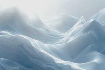 . Clean mountain with a large white space. Minimalist style.