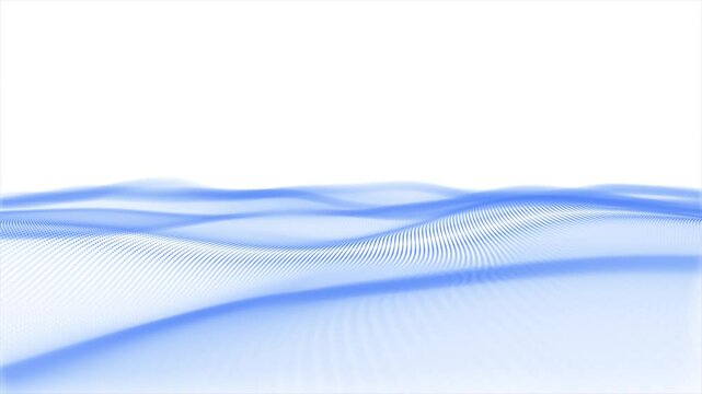 Innovative blue waves in 4k, technology and innovation, artificial intelligence, digital waves in 4k, motion design, video backgrounds