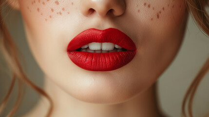 Obraz premium Attractive beautiful Lips