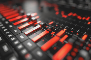 Obraz premium Graph bars rising rapidly, signaling a notable uptick in stock prices.