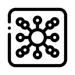 Fototapeta premium Fission Reaction line icon