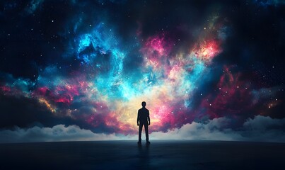 Galaxy astronomy universe with a space, generation AI