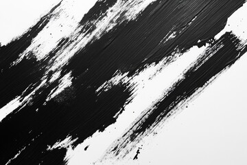 Black paint strokes on white background. This image can be used as a background or texture for various design projects.