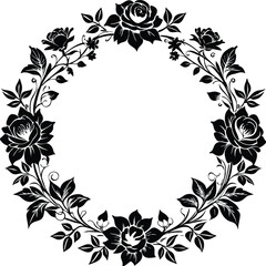 Beautiful floral frame designs illustration vector