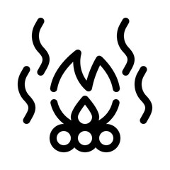 Bonfire line icon