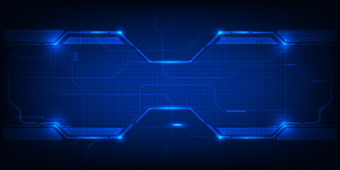 Abstract technology background. Futuristic digital space technology concept.