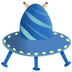 hand drawing of ufo spaceship