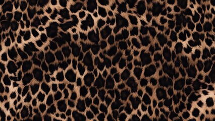leopard texture dark background real hair modern design