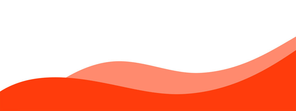 Separator, wave footer, modern divider shape for bottom of the web site page 