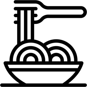 recommend clip art: Vector Icon Pasta, Italian Food, Food And Restaurant, Spaghetti, Dish