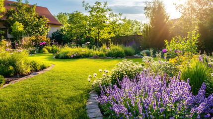 Creating a beautiful garden from scratch.