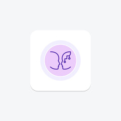 Turing Test color circle icon , vector, pixel perfect, illustrator file
